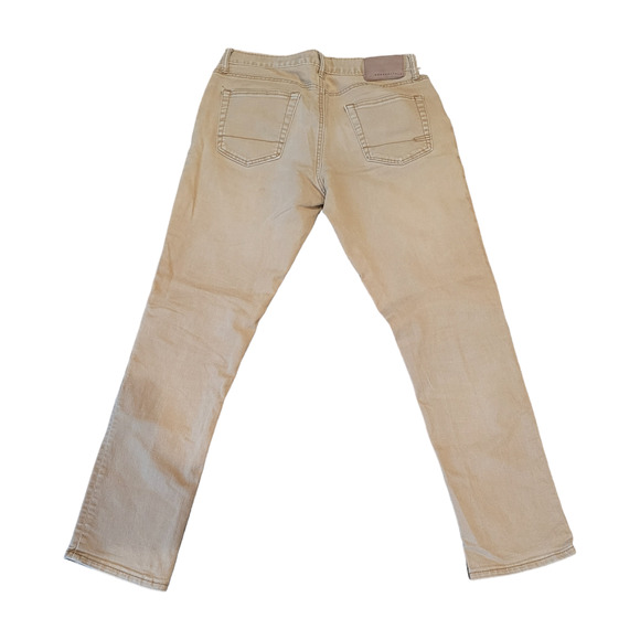 American Eagle Mens Khaki Pants 29x32 Original Straight Fit 100% Cotton Tan - Picture 2 of 7